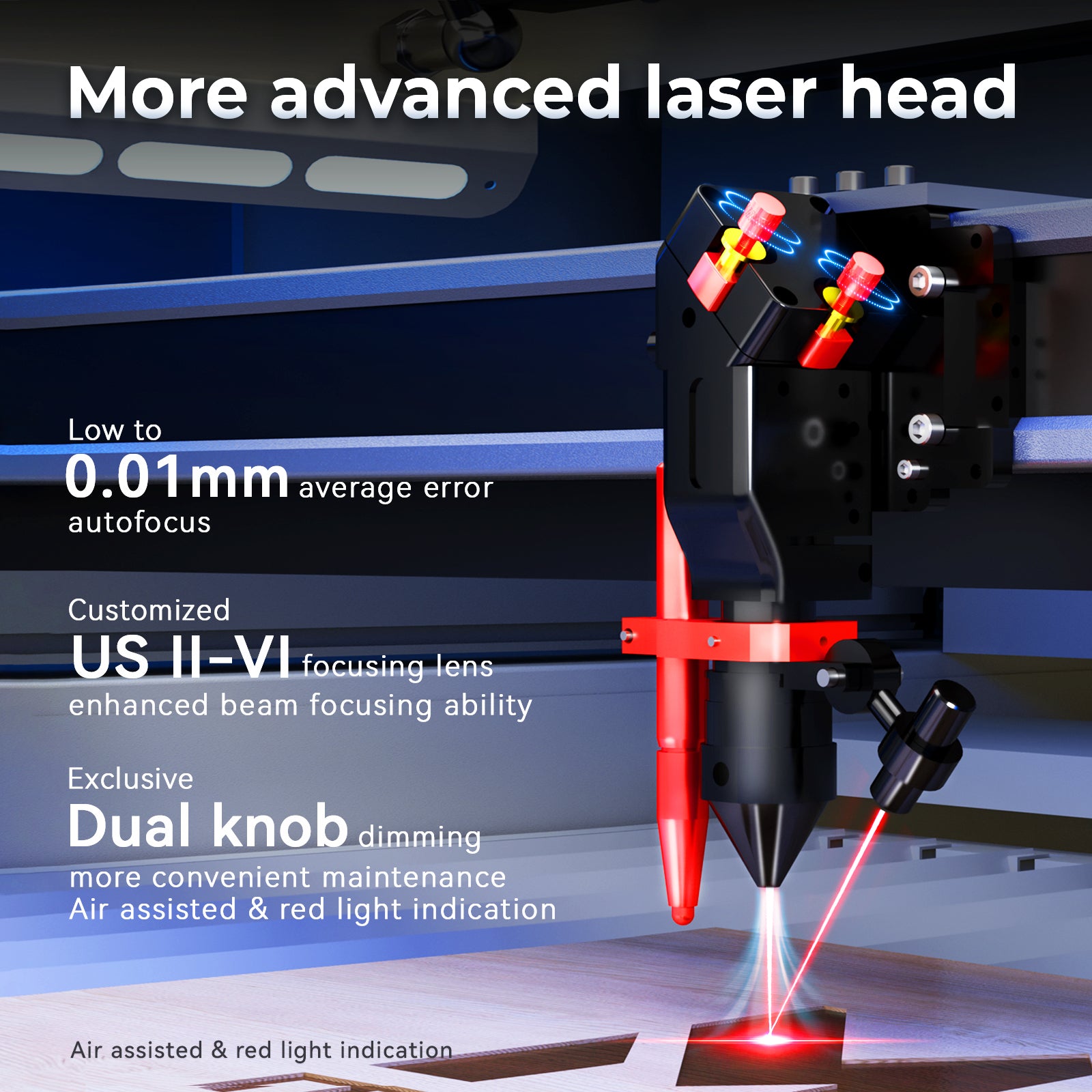マザーボード OG GIKEN EF-250(150)-01CP-ABCDE Monport Effi 13S Upgraded 130W CO2 Laser Engraver and Cutter with