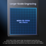 Monport GT 200W Split MOPA Fiber Laser Engraver & Color Marking Machine With AutoFocus