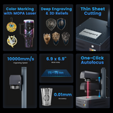 Monport GM 60W Pro Integrated MOPA Fiber Laser Engraver & Marking Machine with AutoFocus