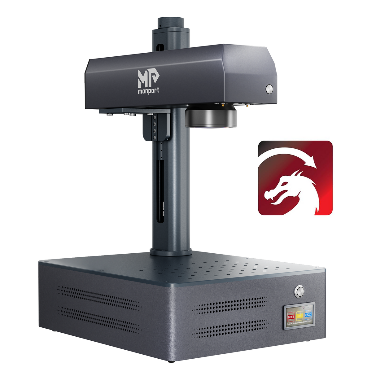 Monport GM 30W Pro Integrated MOPA Fiber Laser Engraver & Marking Machine with AutoFocus - Machine