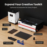 Monport Reno45 Pro Vision Upgraded 45W CO2 Laser Engraver & Cutter with Built-in Water Cooling & 8MP HD Camera