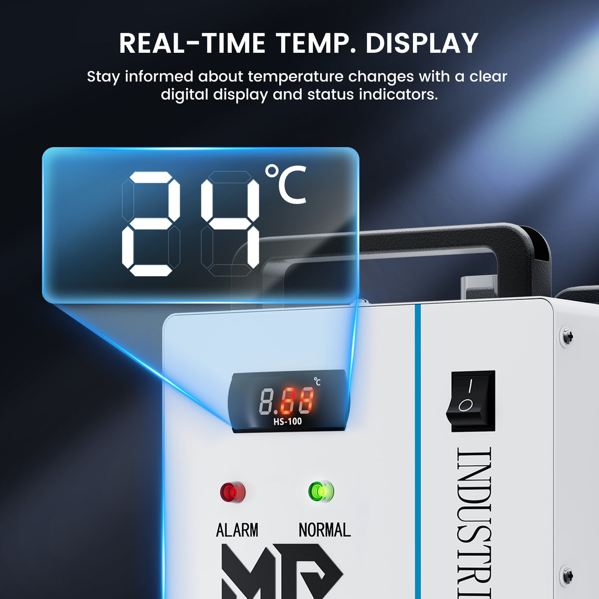 Monport 9L CW-3000 Water Cooling System for 30W-65W CO2 Laser Engraver