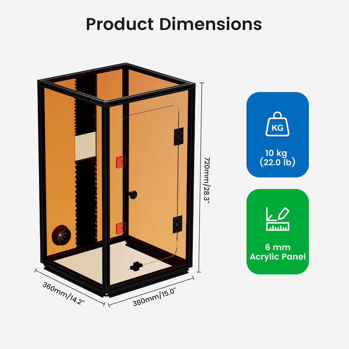 Monport Laser Engraver Enclosure for GQ, GPro And GT Fiber Laser (with Door Protection Switch)