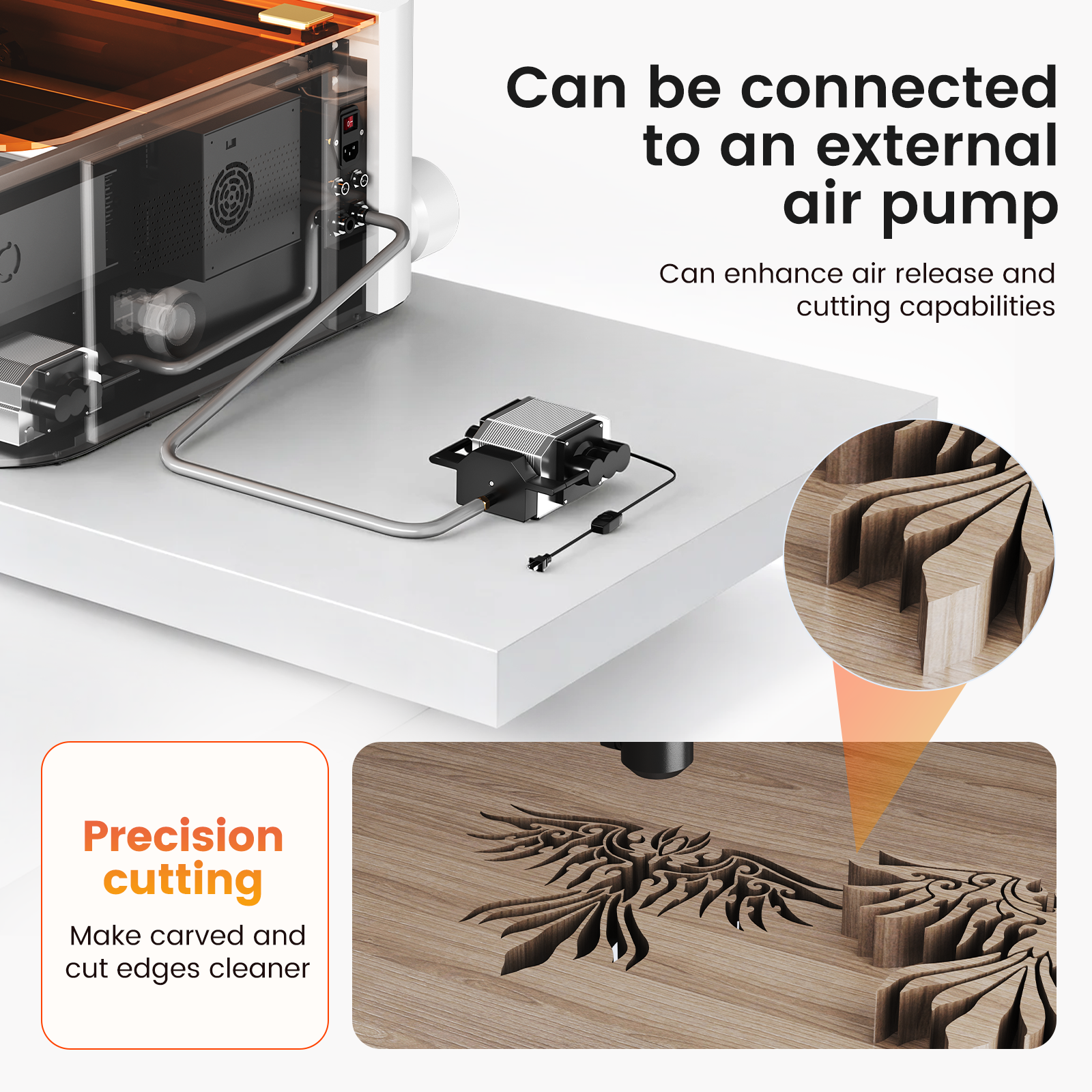 Monport MEGAS – Mega Series Upgrade: 70W CO₂ Laser Engraving and Cutting Machine with Intelligent Precision