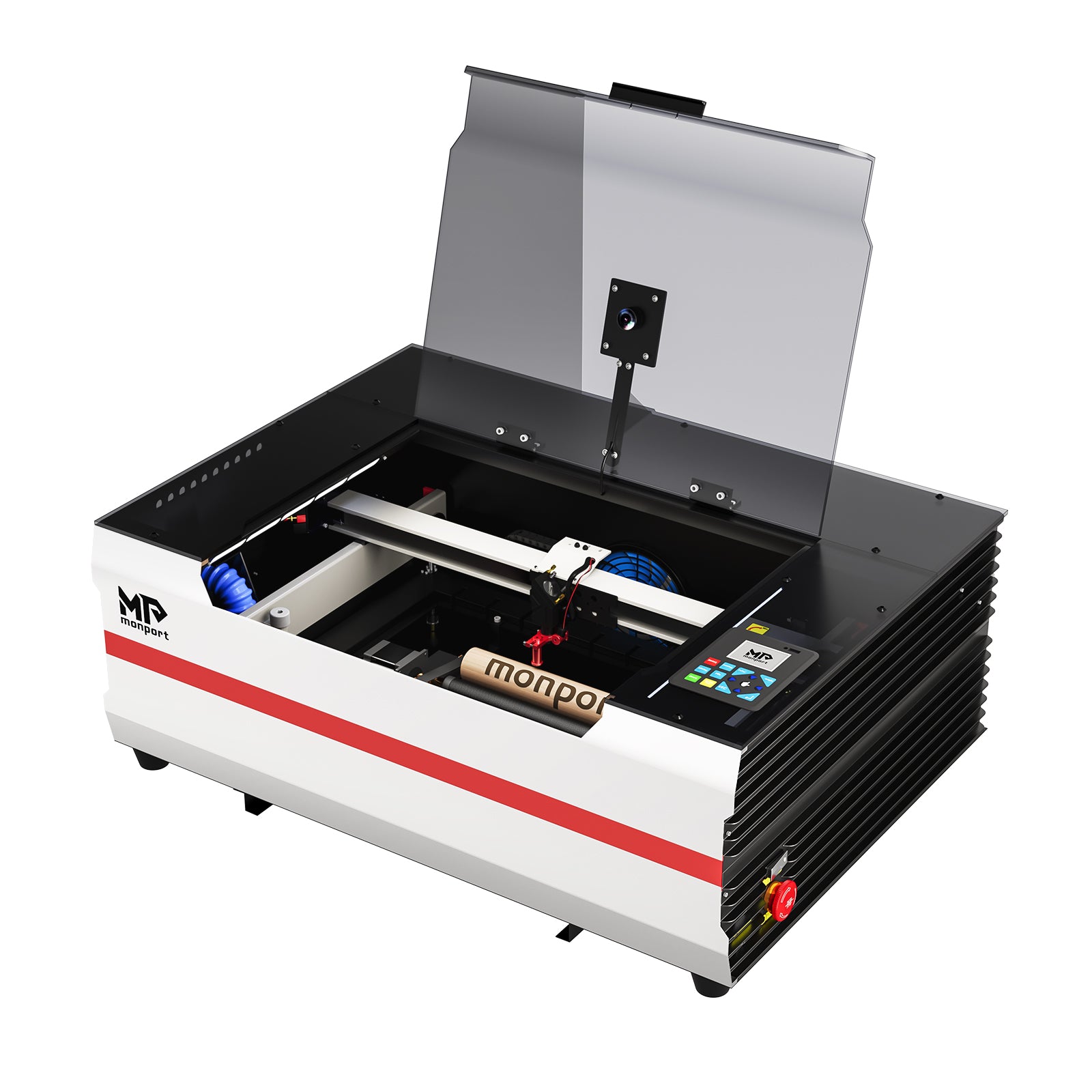 Monport Reno45 Pro Vision Upgraded 45W CO2 Laser Engraver & Cutter with Built-in Water Cooling & 8MP HD Camera