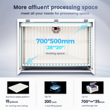 Monport Effi7S Upgraded 90W CO2 Laser Engraver & Cutter 700x500mm (28" ×20") with Autofocus