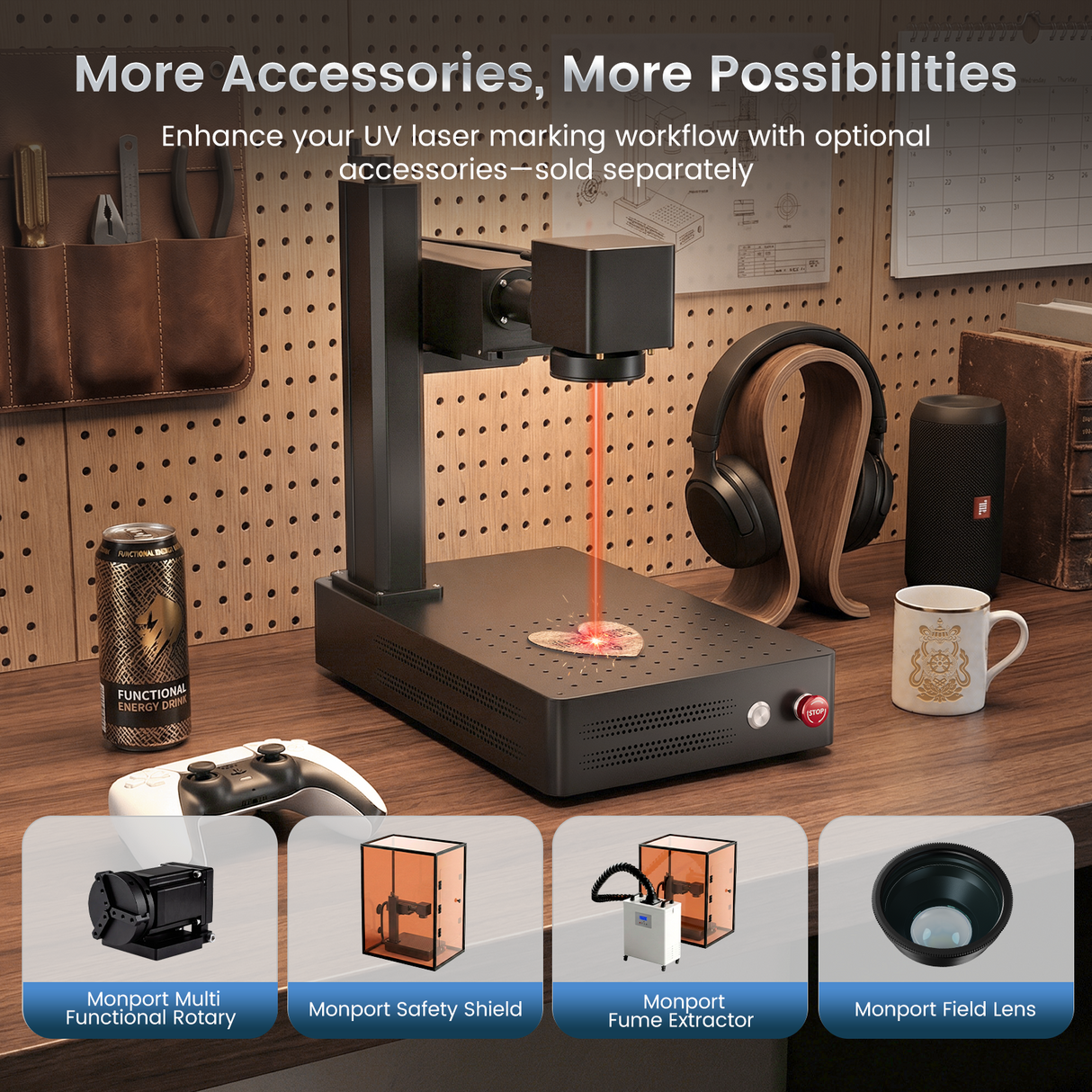 Monport GM 10W UV Laser Engraver & Marking Machine