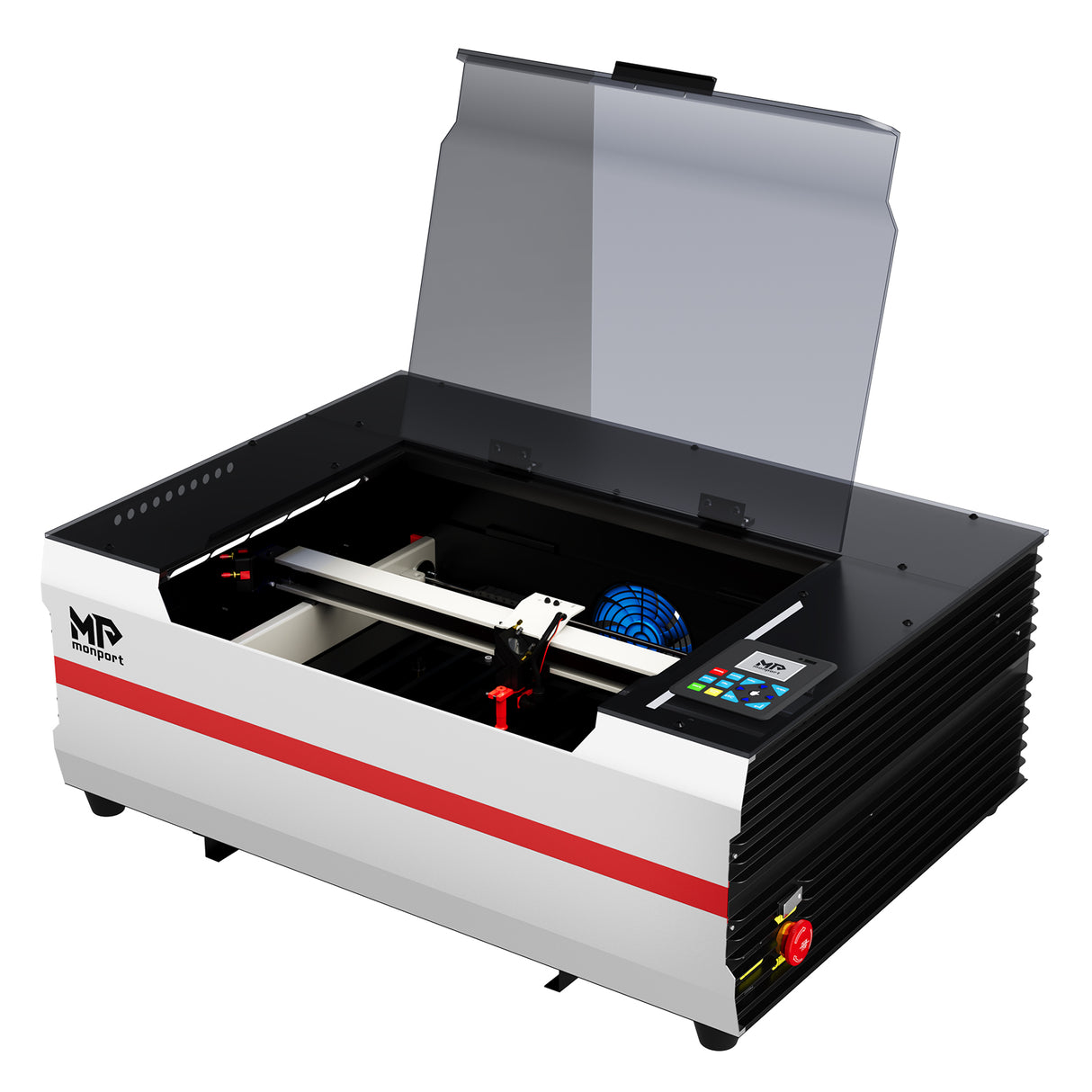 Monport Reno45 Pro 45W Desktop CO2 Laser Engraver & Cutter (16"X12") with Brand New Semi-Autofocus