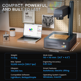 Monport GM 20W Pro Integrated Fiber Laser Engraver & Marking Machine with AutoFocus - Machine