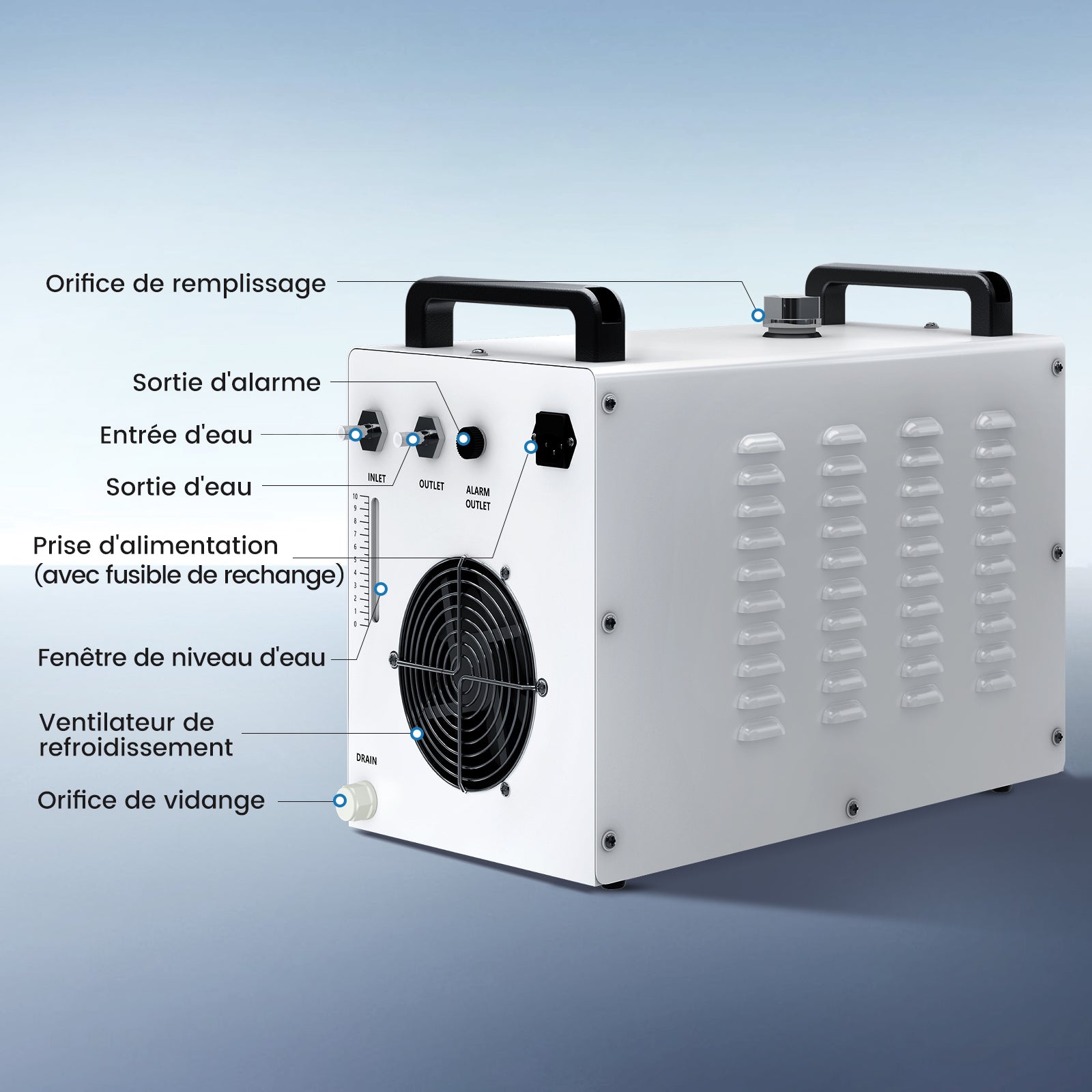 Monport 9L CW-3000 Water Cooling System for 30W-65W CO2 Laser Engraver