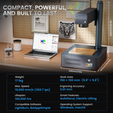 Monport GM 30W Pro Integrated Fiber Laser Engraver & Marking Machine with AutoFocus - Machine