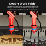 Monport 80W CO2 Laser Engraver & Cutter (28" x 20") with Autofocus and Bracket