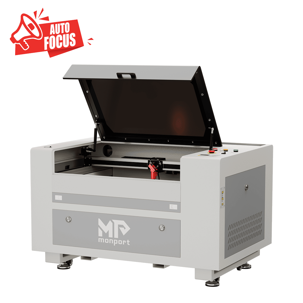 Monport 60W CO2 Laser Engraver & Cutter (24" x 16") with Autofocus