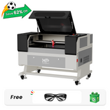 Monport 60W CO2 Laser Engraver & Cutter (28" x 20") with Autofocus and Bracket