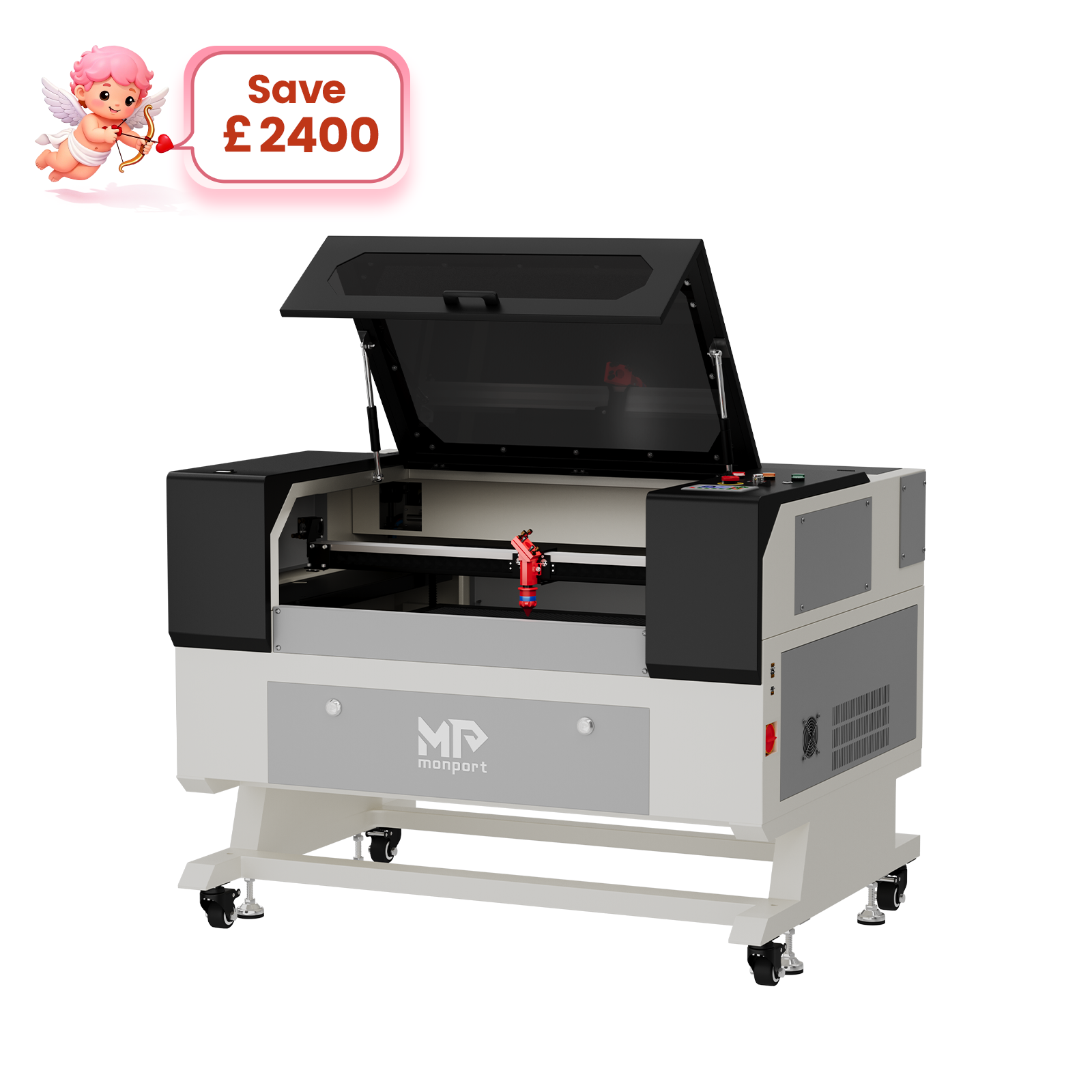 Monport 60W CO2 Laser Engraver & Cutter (28