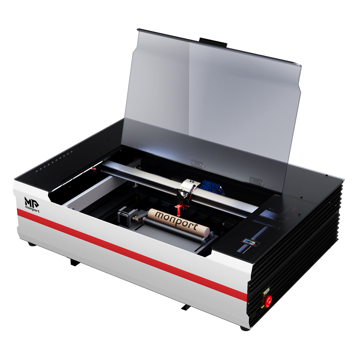 Monport Reno65 65W Desktop CO2 Laser Engraver & Cutter (24" X 16") with Brand New Semi-Autofocus