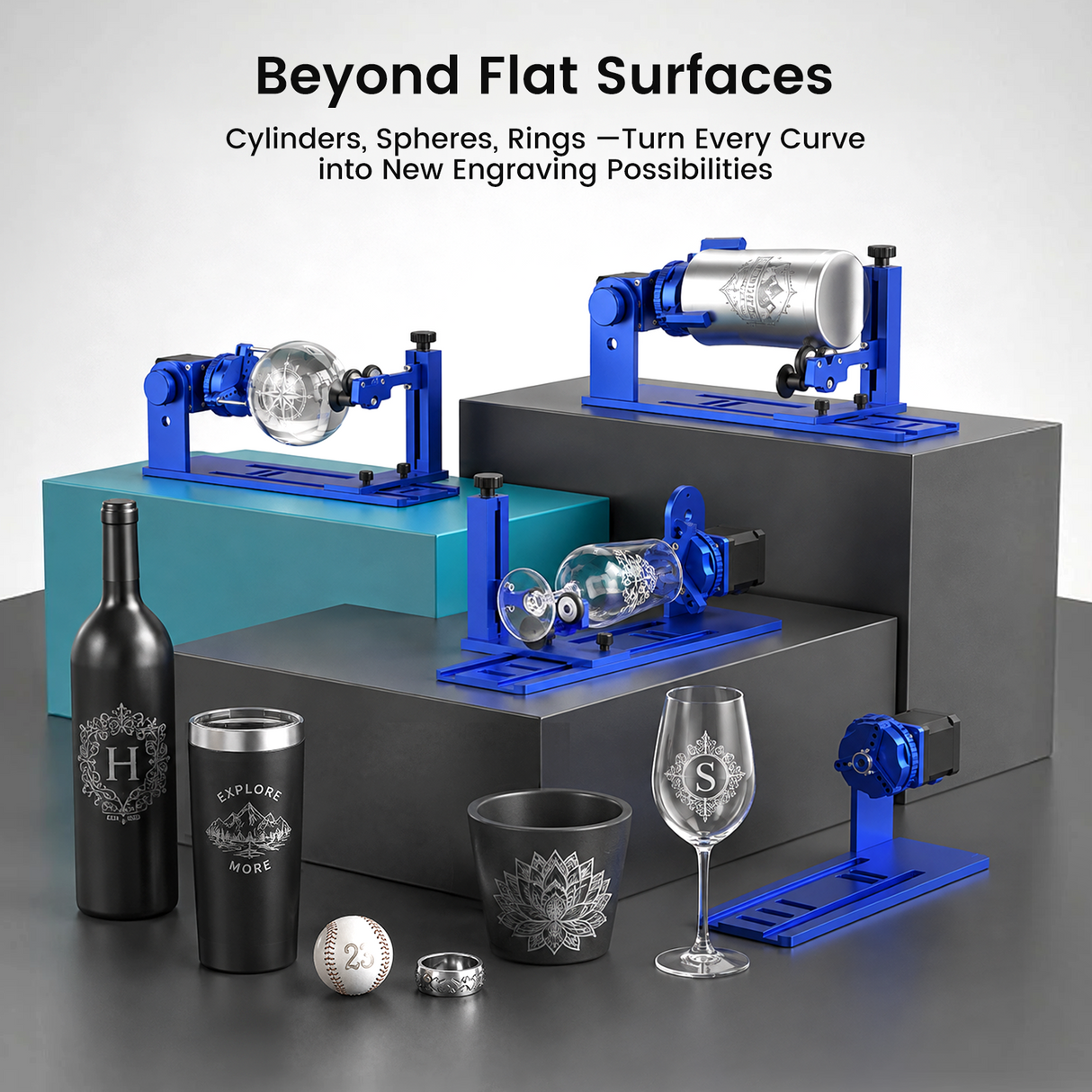 Monport Multifunctional Rotary Axis Compatible with Reno & GPro Vision Laser Machines