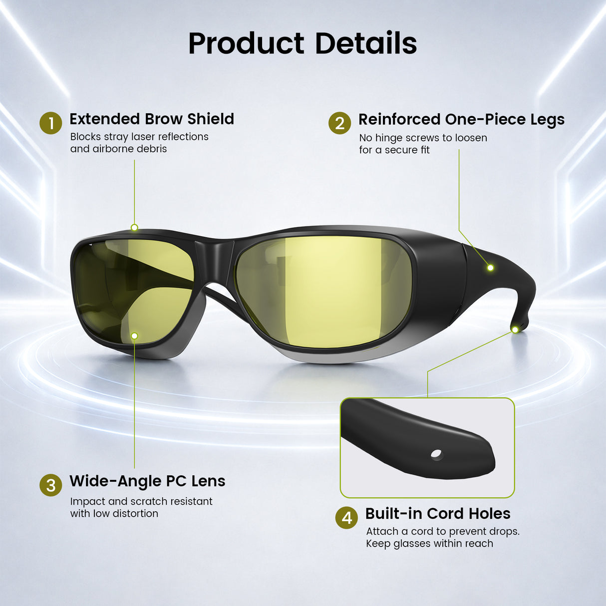 UV Laser Engravers Protective Glasses-355nm-OD5