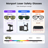 UV Laser Engravers Protective Glasses-355nm-OD5