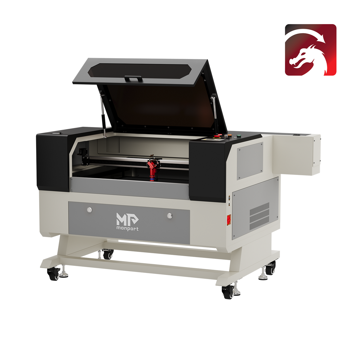 Monport 80W CO2 Laser Engraver & Cutter (28" x 20") with Autofocus and Bracket