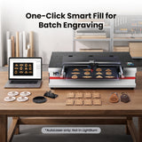 Monport Reno65 Pro Vision 65W Desktop CO2 Laser Engraver & Cutter (24" X 16") with 8MP HD Camera and Magnetic Assisted Autofocus
