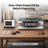 Monport Reno45 Pro Vision Upgraded 45W CO2 Laser Engraver & Cutter with Built-in Water Cooling & 8MP HD Camera