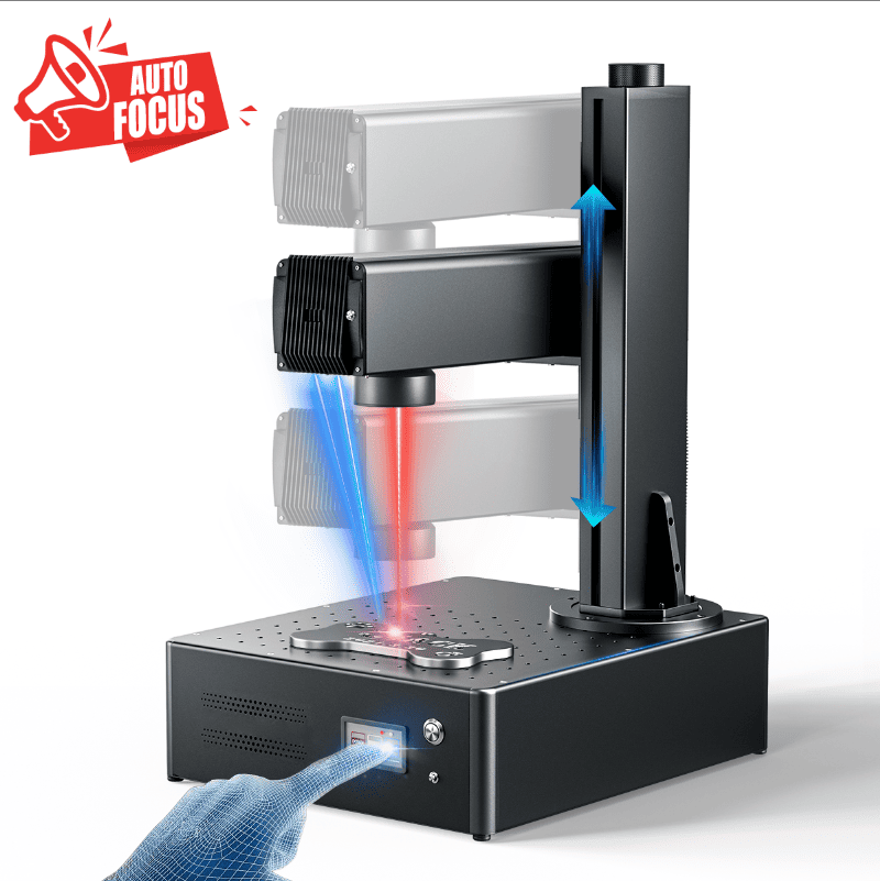 Monport GA 50W Integrated Fiber Laser Engraver & Marking Machines with Auto Focus