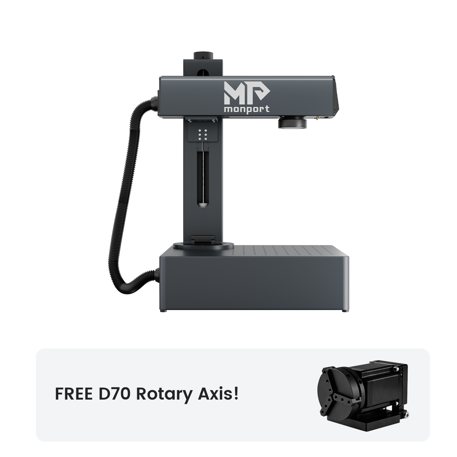 Monport GA 30W Integrated Fiber Laser Engraver & Marking Machines with Auto Focus