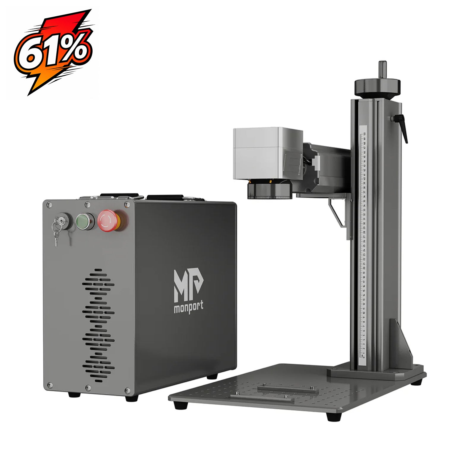 Monport GPro 30W Split MOPA Fiber Laser Engraver & Marking Machine With Manual Focus