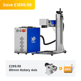 Monport 50W (7.9" x 7.9") Fiber Laser Engraver & Marking Machine with CE Approval