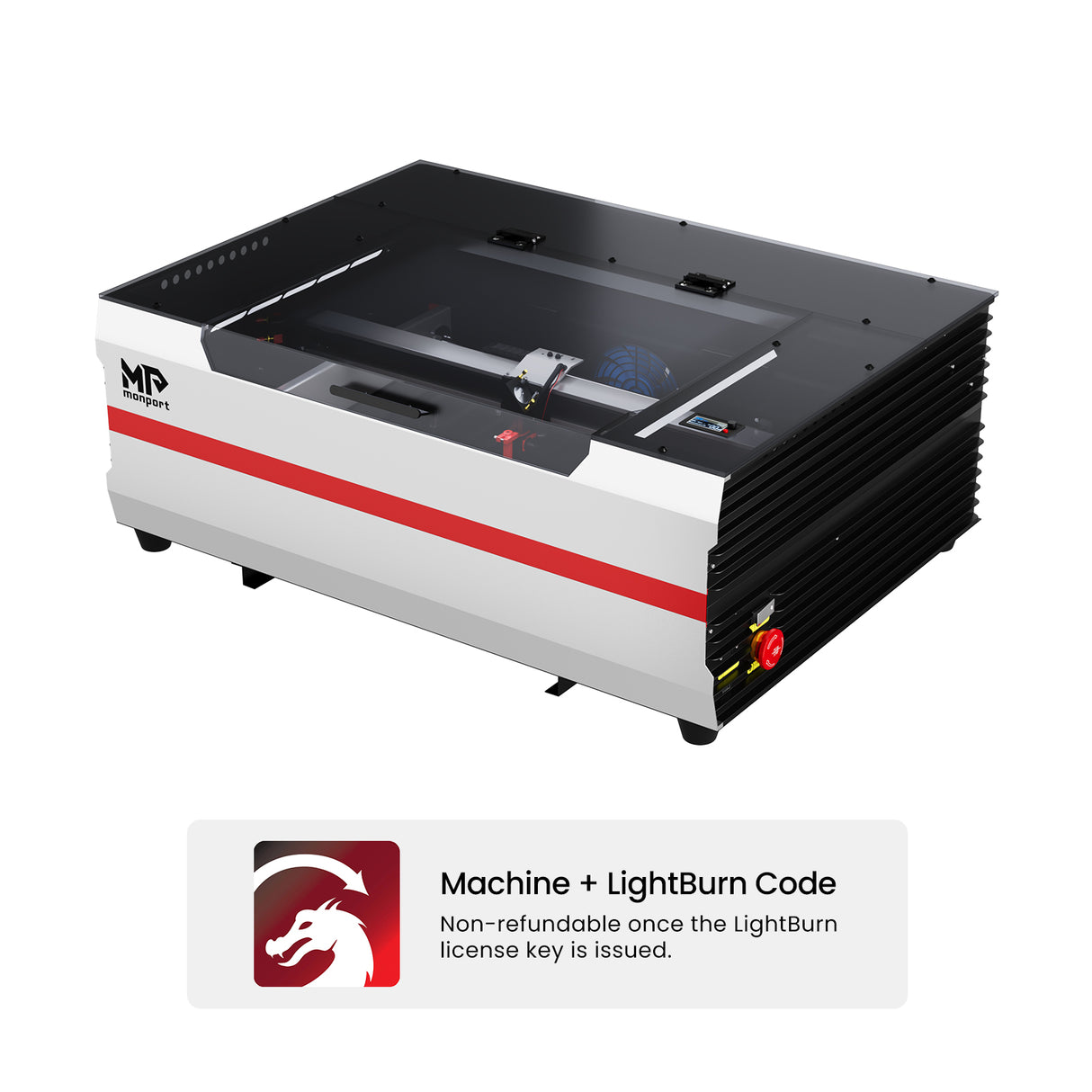 Monport Reno45 45W Desktop CO2 Laser Engraver & Cutter (16"X12") with Brand New Assisted-Autofocus