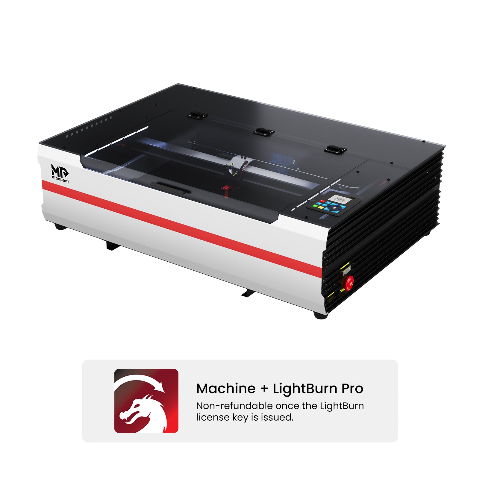 Monport Reno65 Pro 65W Desktop CO2 Laser Engraver & Cutter (24”X16”) with brand new DSP Controller and Assisted Autofocus