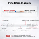 Monport 45W CO2 Laser Tube for Laser Engraver