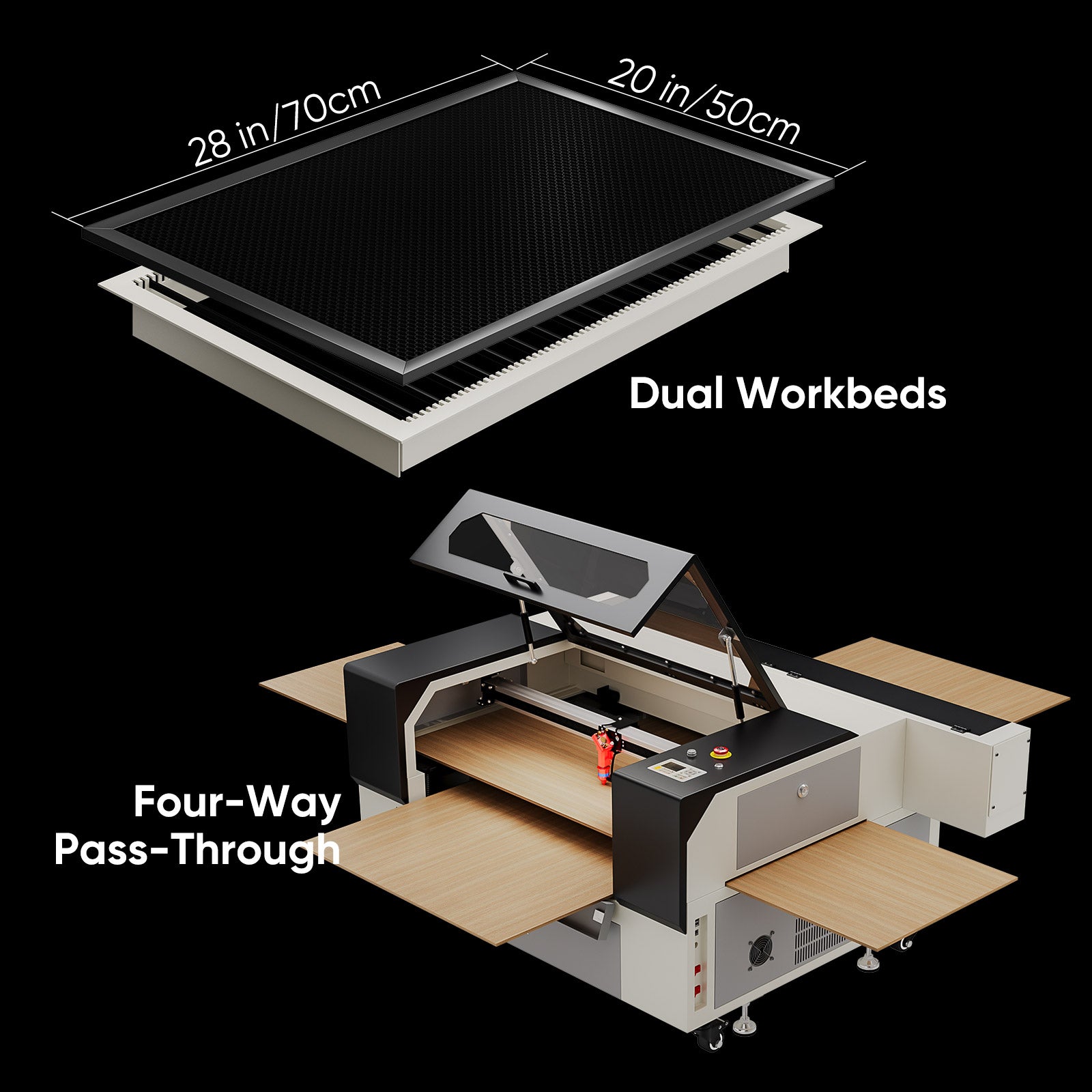 Monport 80W CO2 Laser Engraver & Cutter (28