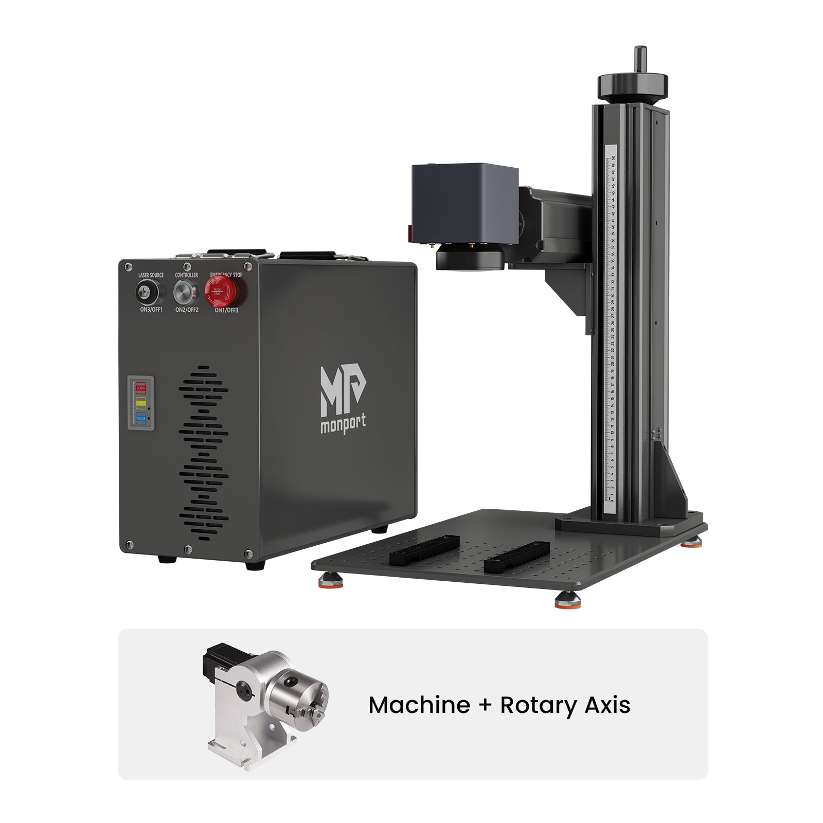 Monport GT 100W Split MOPA Fiber Laser Engraver & Color Marking Machine With AutoFocus