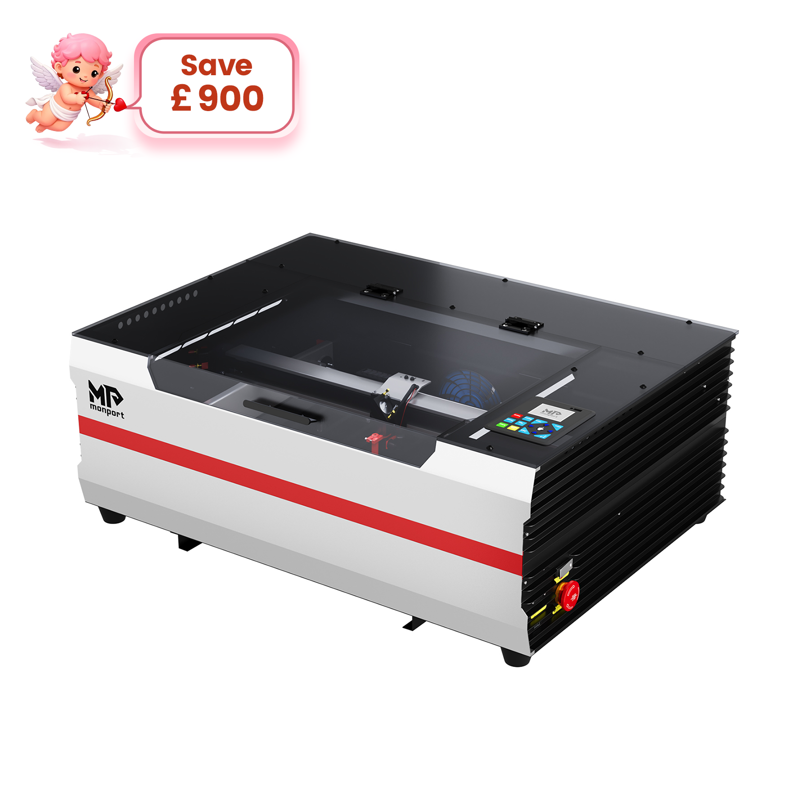 Monport Reno45 Pro 45W Desktop CO2 Laser Engraver and Cutter (16