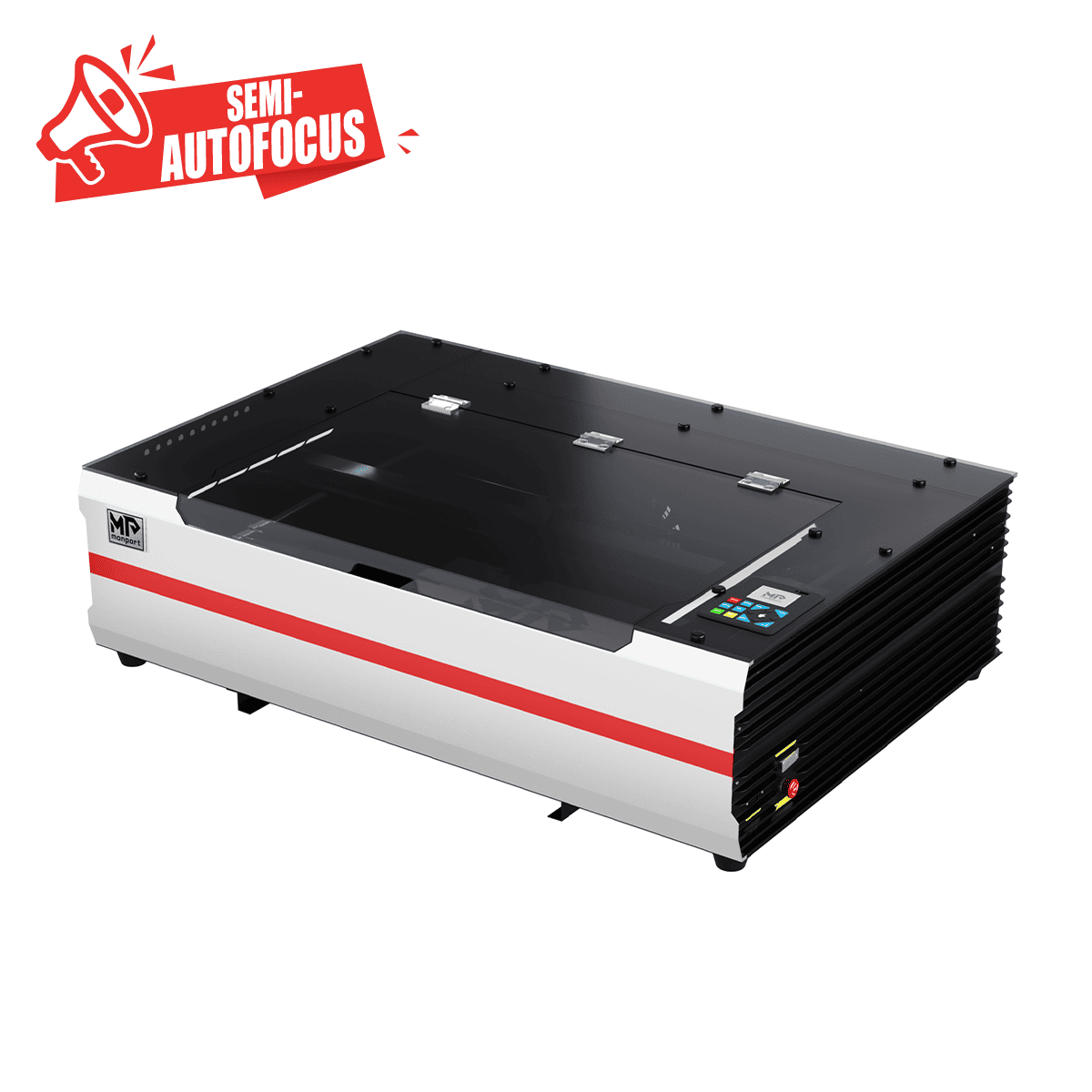 Monport Reno65 Pro 65W Desktop CO2 Laser Engraver & Cutter (24" X 16") with Brand New DSP Controller and Semi-Autofocus