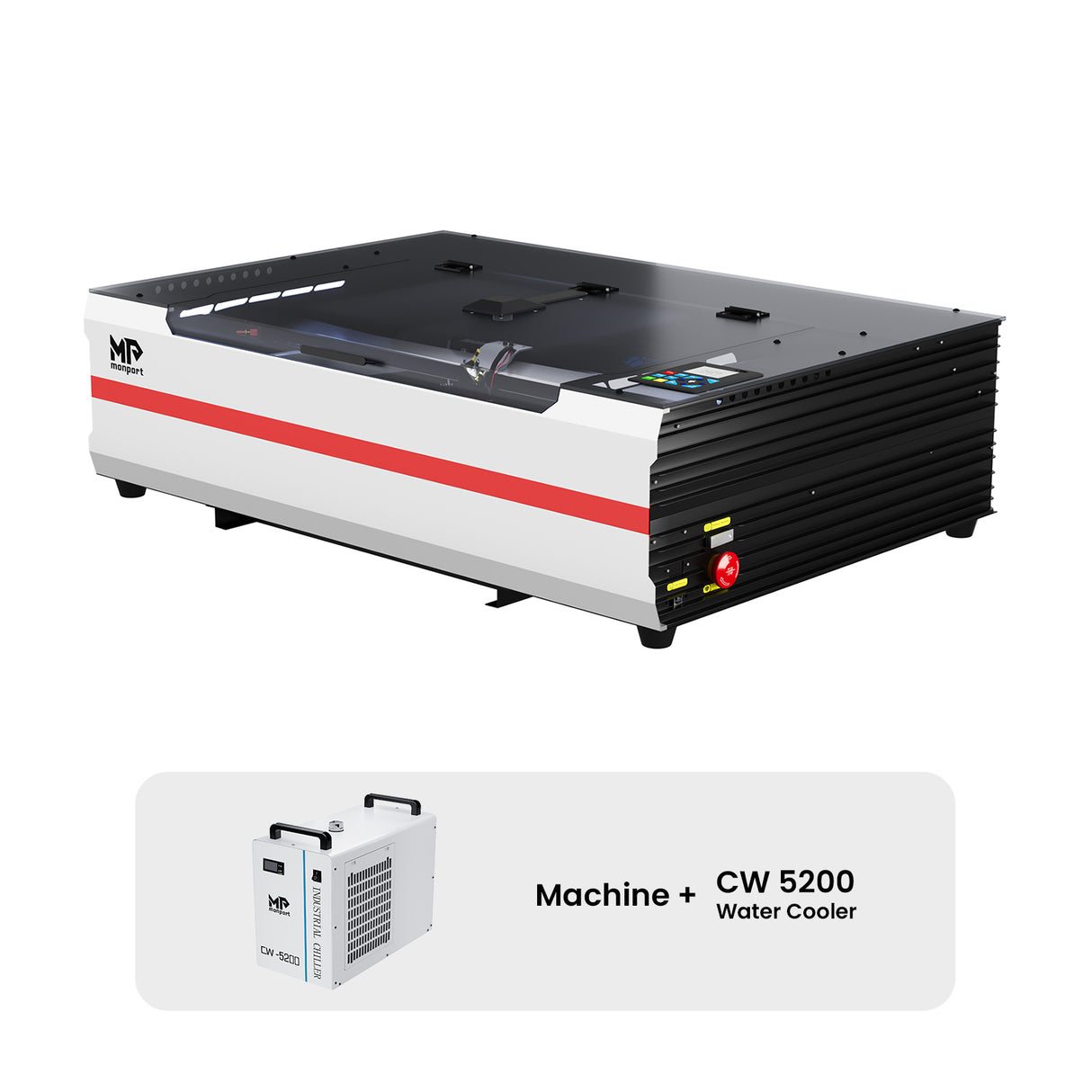 Monport Reno65 Pro Vision 65W Desktop CO2 Laser Engraver & Cutter (24" X 16") with 8MP HD Camera and Magnetic Assisted Autofocus