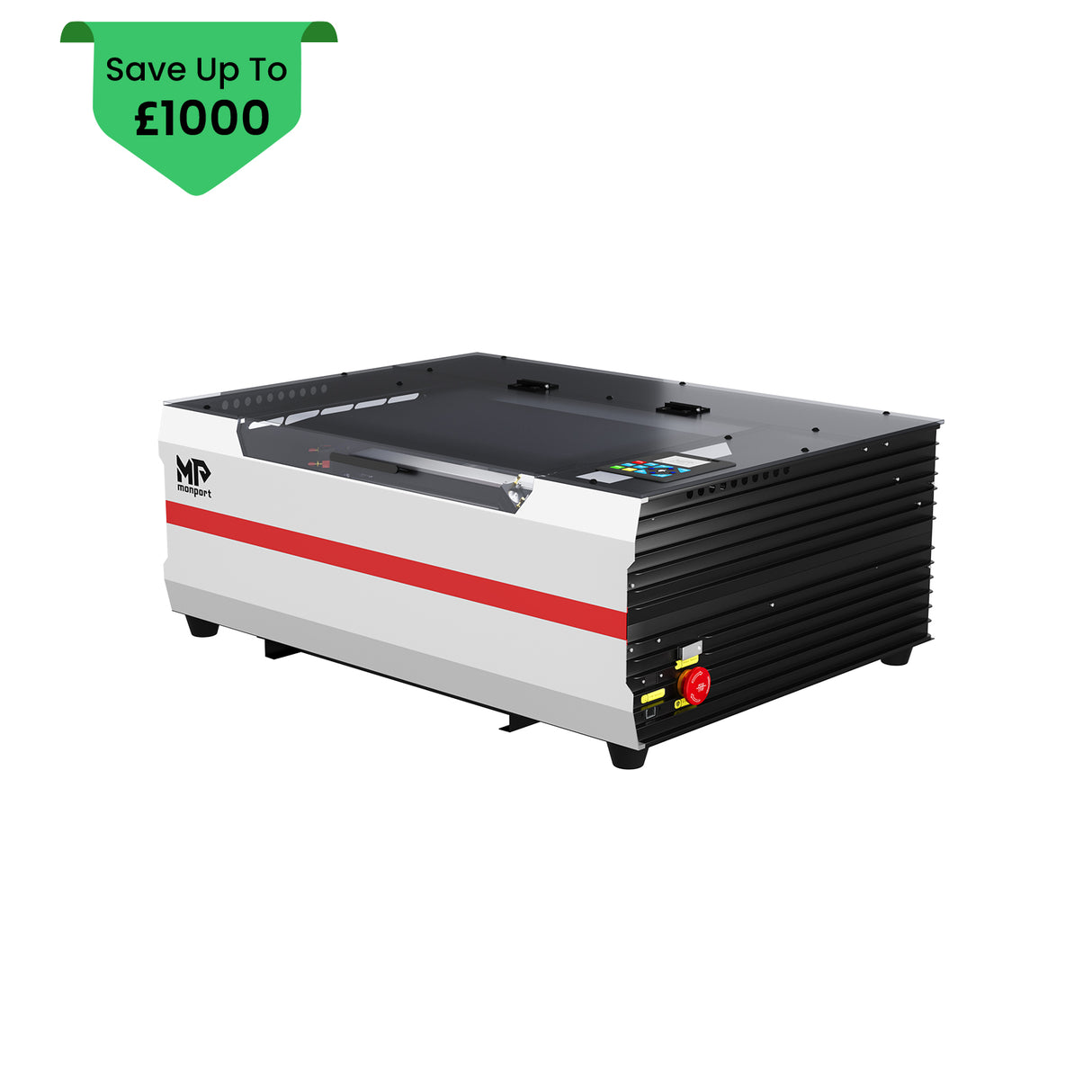 Monport Reno45 Pro 45W Desktop CO2 Laser Engraver and Cutter (16" x 12") with Brand New Assisted Autofocus