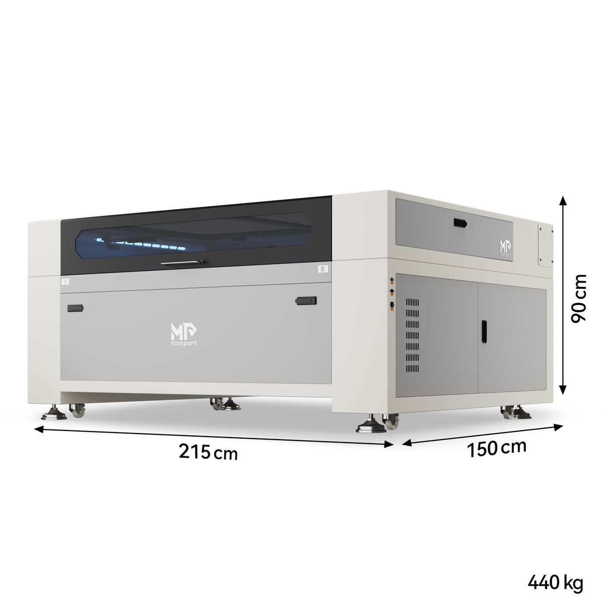 Monport Effi 16S Upgraded 150W CO2 Laser Engraver and Cutter with Autofocus and Built-in Water Cooling