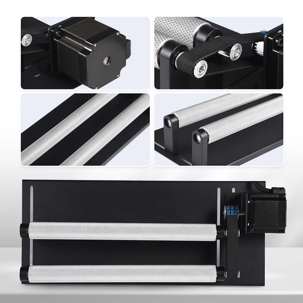 Monport Laser Rotary Roller 360° for 55w-150W CO2 Laser Engraver to hold cylindrical objects