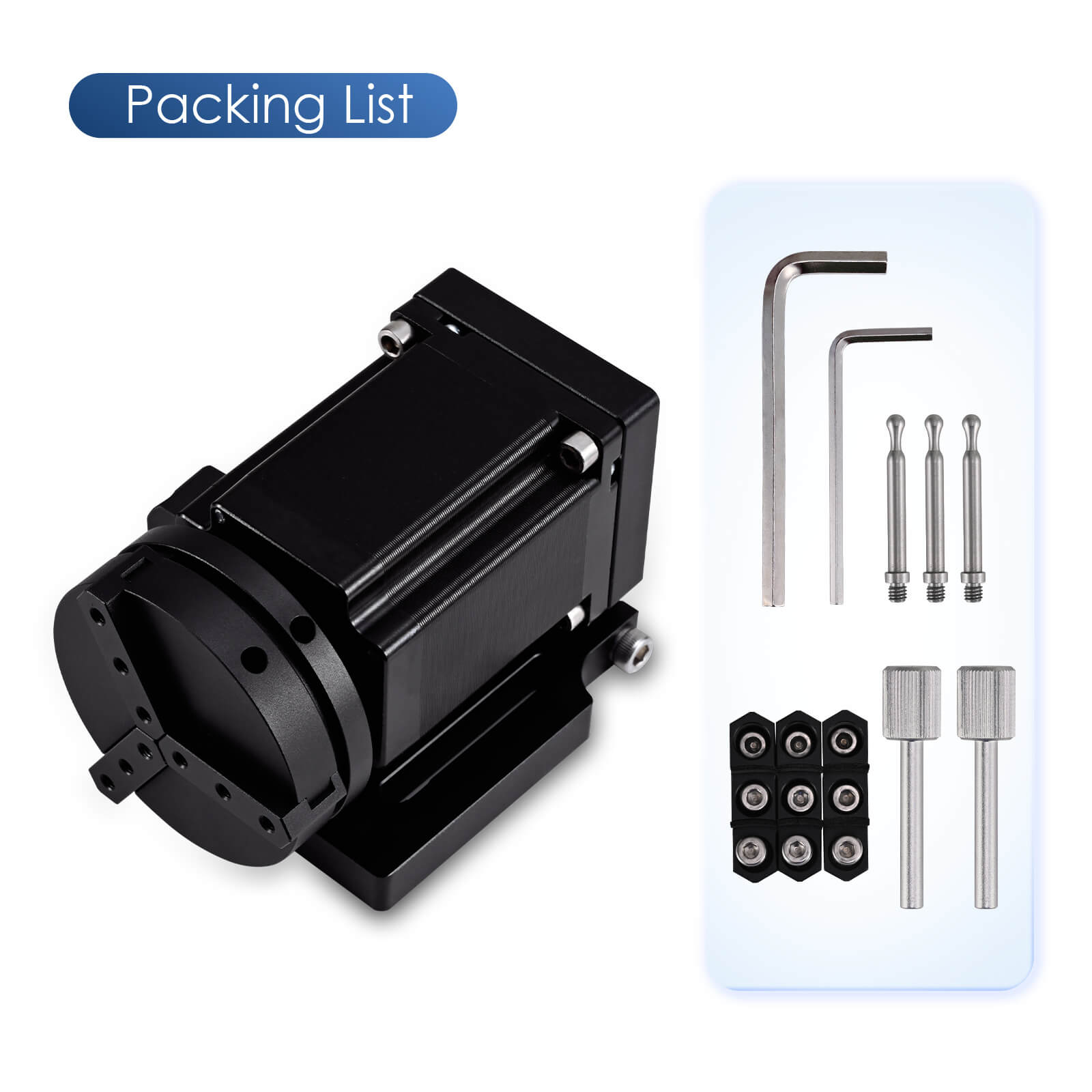 Monport D70 Rotary Axis Chuck Attachment for Laser Engraving Machine(for fiber machines only)