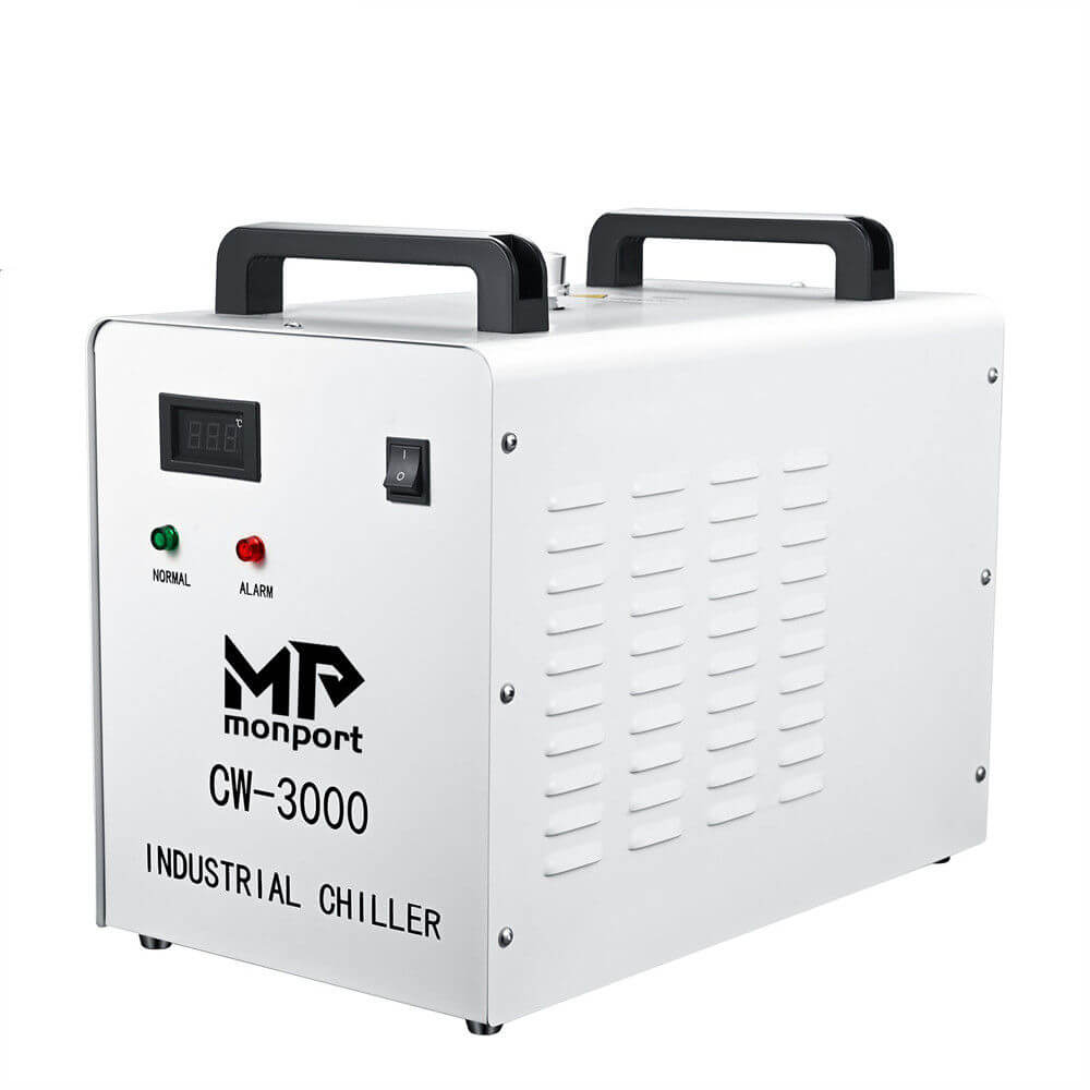 Monport 9L CW-3000 Industrieller Wasserkühler & Chiller für 40W CO2 Laser Cutter