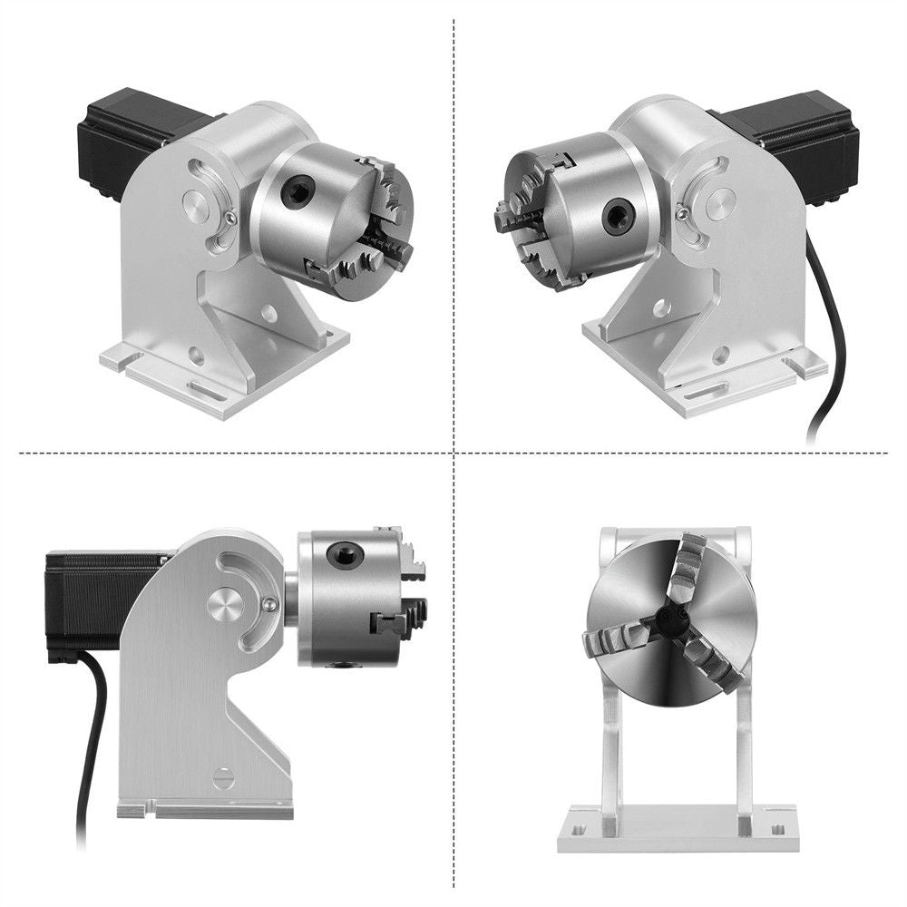 Monport 80MM Three Jaws Rotary Axis Attachment (for Fiber Engravers only)