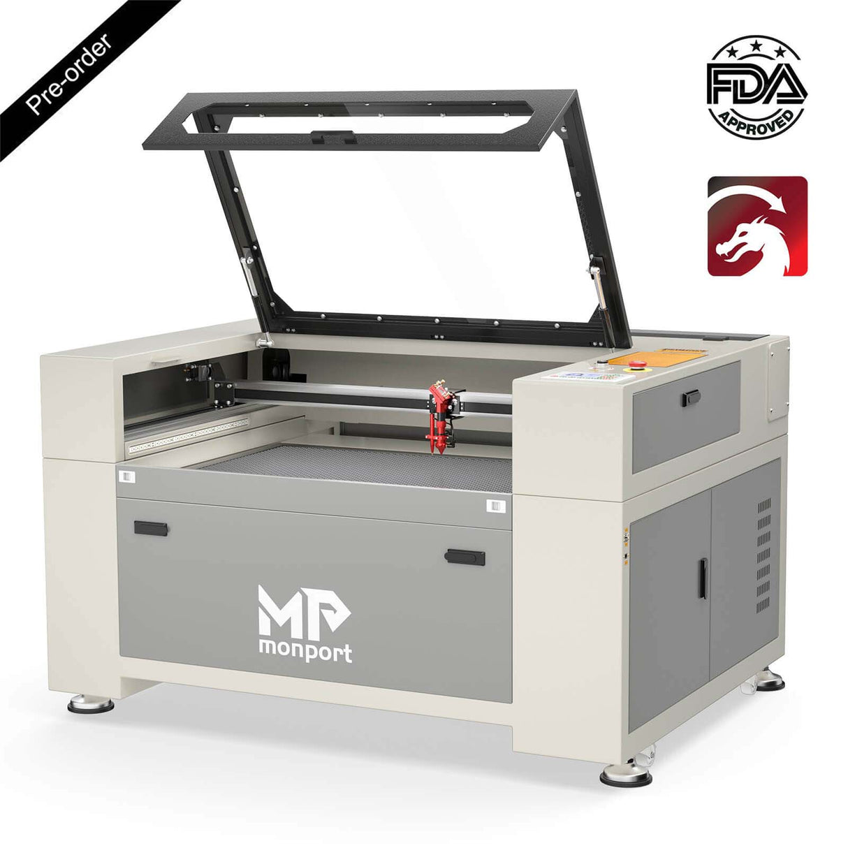 Monport 80W Built-in Chiller CO2 Laser Engraver & Cutter (36" x 24")